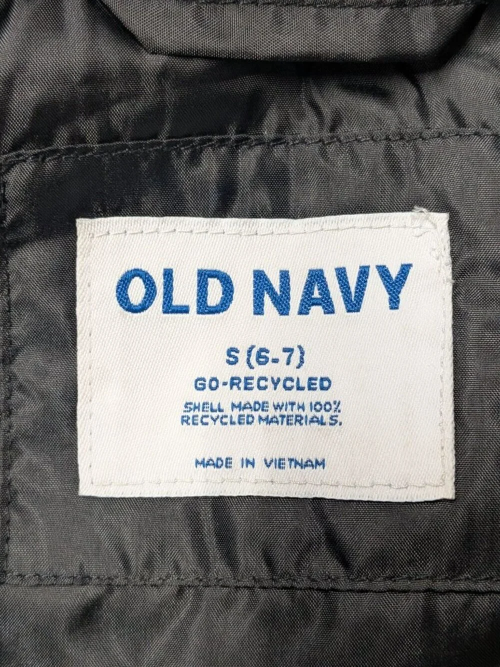 Old Navy Kids Full Zip‎ Puffer Vest Gorpcore Minimalist Outdoor School Small 6/7